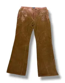 Authentic Dolce and Gabanna Corduroy and Leather Flares