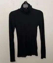 7 for all Mankind Lightweight Ribbed Turtleneck Size XS