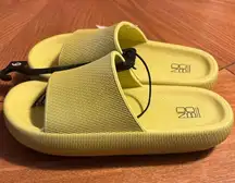 Yellow pillow slides