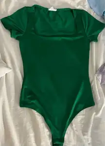 Green square neck Bodysuit TJ Maxx 