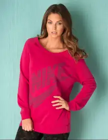 Nike Womens Rally Logo Crew Sweatshirt