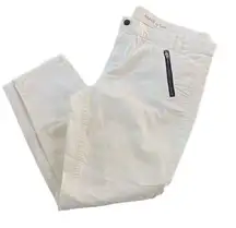 Gap super skinny size 18 white zipper pockets jeans