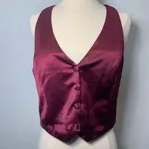 Burgundy Maroon Vest Top size M NWT