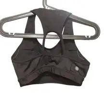 Athleta  Sports Bra Black Size S Strappy Workout Gym Yoga Athleisure Running Cute