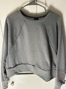 Cropped Crew Neck Sweatshirt