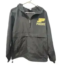 Vintage Champion Purdue Boilermakers Jacket Pullover Windbreaker XS Quarter Zip