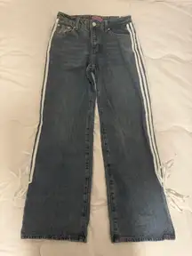 Edikted striped bow low rise jeans cute