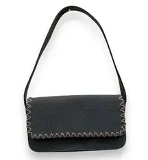 Stuart Weitzman Handbag Solid Green Textured Shoulder Bag Purse with Dust Bag