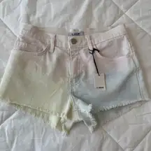 Venice Beach Vibe Denim Shorts Tie Dye