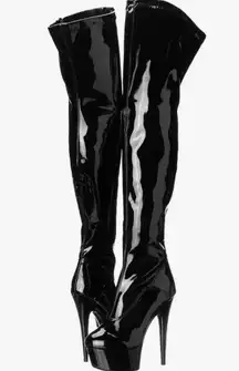 Ellie 609-fantasy Pointed Stiletto Heel Thigh High Boots Women's sz 6