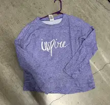 Small Inspire, Purple Short Longsleeve