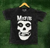 Misfits Nameless Ghouls Horror Punk Rock Band Mineral Wash Tee M