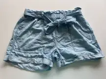 Aerie light blue paper bag‎ style shorts soft material women’s size small