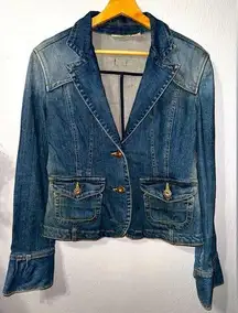 DKNY Double Button Jean Jacket Size Medium