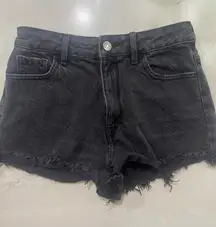 Black Jean Shorts PacSun Denim