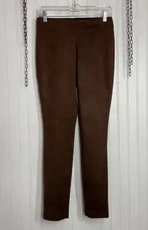 NWT Max Studio Women’s Brown High Waist Stretchable Pull On Cropped Pants Size S