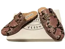 Steve Madden SnakeSkin Mules Sz 7