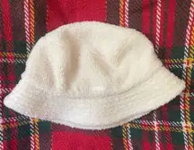 Cozy White teddy fur Sherpa Bucket Hat