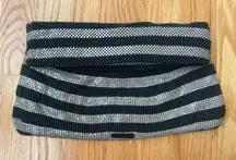 BCBG MaxAzria Metal Mesh Foldover Clutch Purse