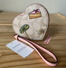 Coach Heart Coin Case