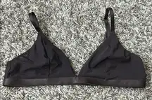 Express Brown Mesh Unlined Wireless Triangle Adjustable Bralette Sz M