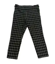 Maurices Checkered Straight Leg Leggings Pants Career Formal Workwear