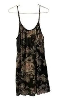 Audrey Spaghetti Strap Brown Floral Anthro Boho Size Large EUC #2522