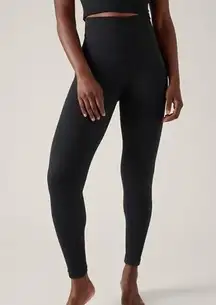 Athleta  M Aurora Seamless Tight RIbbed Black Medium