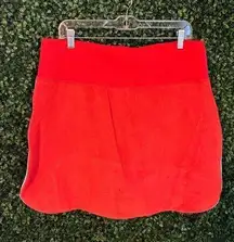 Aerie Red and White Terry Cloth Skort Size 2XL