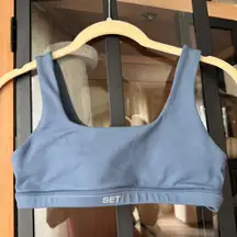 SET Active formcloud sports bra tank slate mineral u scoop