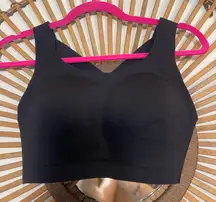 Lululemon Enlite Weave Back Sports Bra High Support 34 D Black Running Active