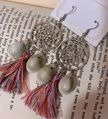 Chloe Accessories Hippie Boho She’ll and Tassel Earrings