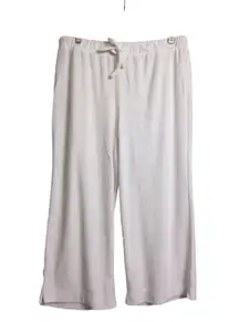NWT Andie Crop Pant Coconut (White) Drawstring Elastic Waist Lounge M