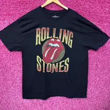 The Rolling Stones Hot Lips Logo Rock n Roll Band Tee 2X