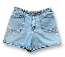 Vintage LA Blues Jean Shorts Baggy High Waisted Mom Style Medium Lightwash Denim