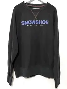 NWT SnowShoe West Virginia Camp David sweatshirt blue white