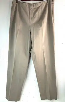 Eddie Bauer 16 Bremerton Gray Side Zip Fitted Flat Women's Trousers