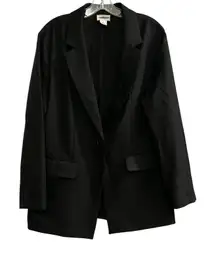 Melrose and Market Black Single Button Blazer Jacket Women's Size M