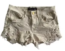 Express Jeans Embroidered Denim Shorts Size‎ 4
