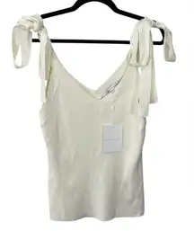 NWT Endless Rose Cream Ivory‎ Sweater Knit Tank Size LARGE