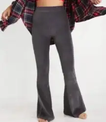 AERIE Groove On Velour High Waisted Flare Pants