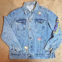 Rugrats Denim Jean Jacket SZ XL 90s Retro Nickelodeon Cartoon Costume Y2K Retro