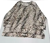 EUC Chico’s Animal Print Blouse