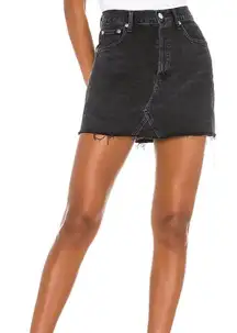 Quinn High Rise Denim Skirt