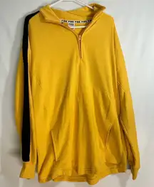 Victoria's Secret PINK Yellow Pullover Sweatshirt Size M
