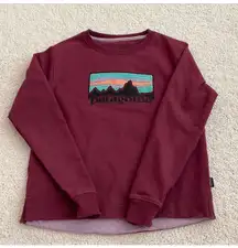 Maroon Pullover Sweatshirt