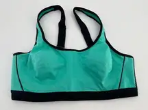 Wacoal Brandi Sport Underwire Bra Sz 34D Green Black