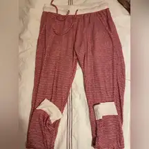 Stars Above Red and White Cozy Pajama Fabric