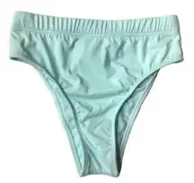 The Bikini Lab Rack Sold High Rise Bikini Bottoms Blue Green Small NWT Swimwear