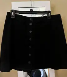 Button Mini Skirt